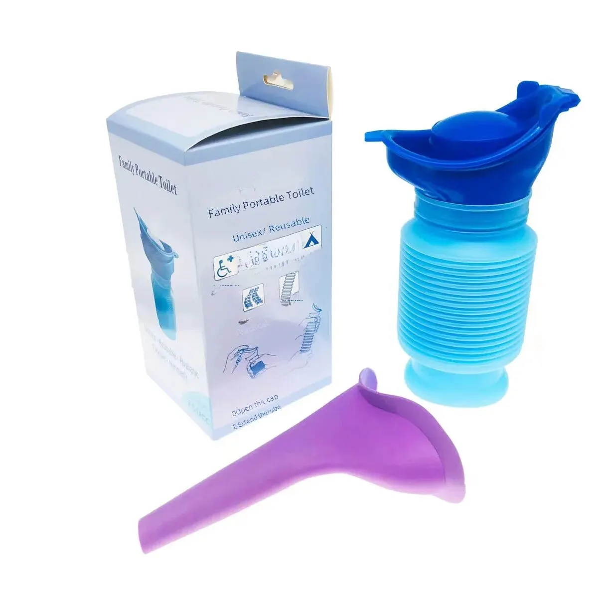 750ml Women Portable Emergency Urinal Travel Outdoor Stand Up Car Interior No Dirty Hands Urinal Car thumbnail 2
