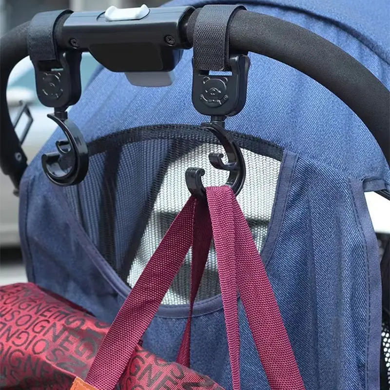 2 PCS Cartoon Stroller Accessories Degree Large Hook Umbrella Car Hook and Loop Stroller Hook thumbnail 6