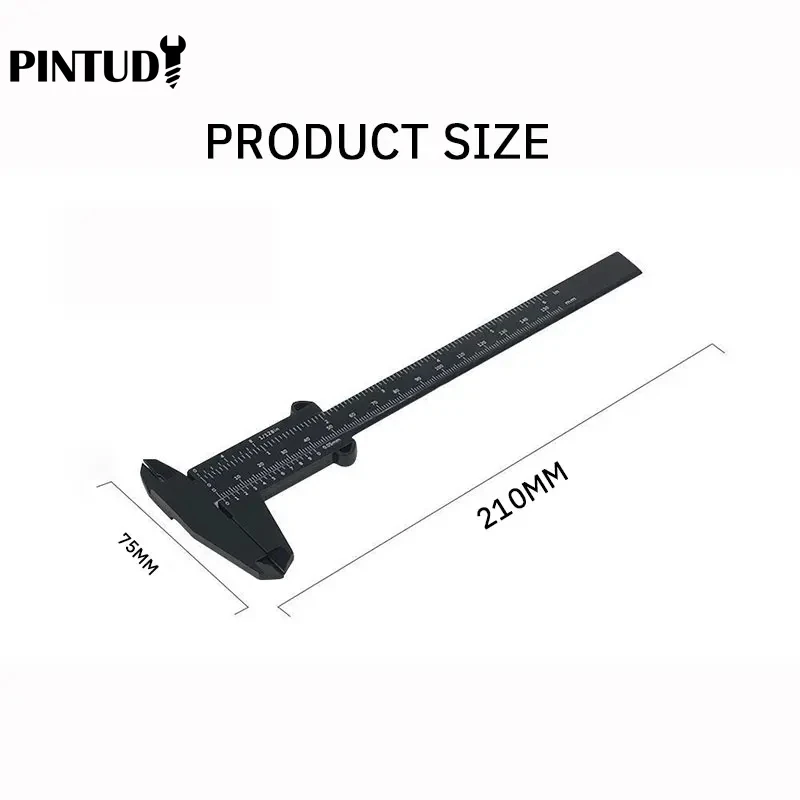 1PC Plastic Vernier Caliper Digital Display Caliper Mini Text Play Caliper Student Vernier Ruler 0 to 150mm Measuring Tool thumbnail 4