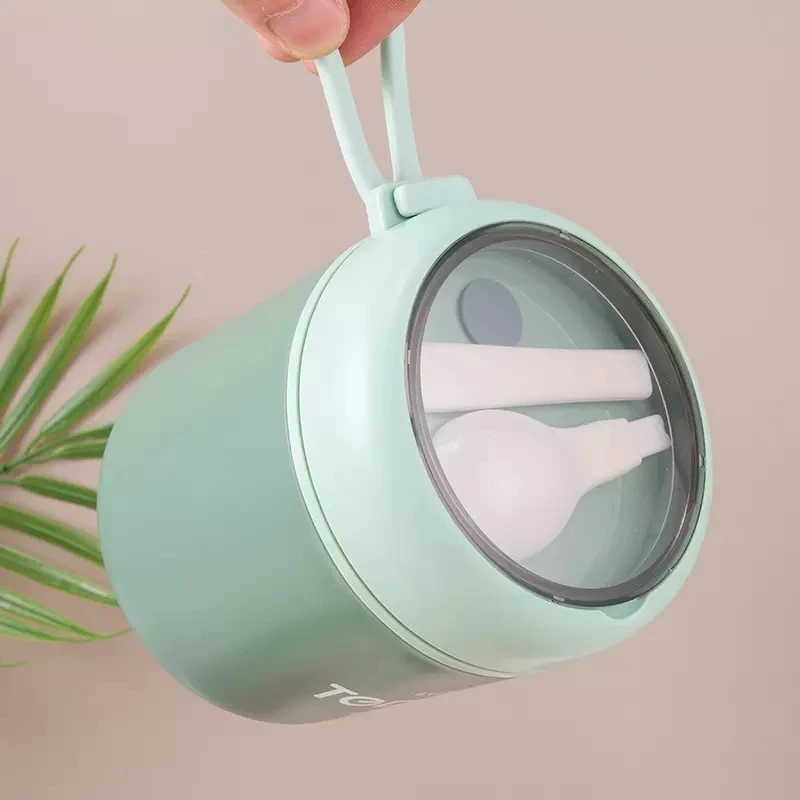 510ml Stainless Steel Lunch Box with Spoon Thermal Food Container Vaccum Cup Insulate Bento Box Thermos Soup Cup For Kids School thumbnail 2