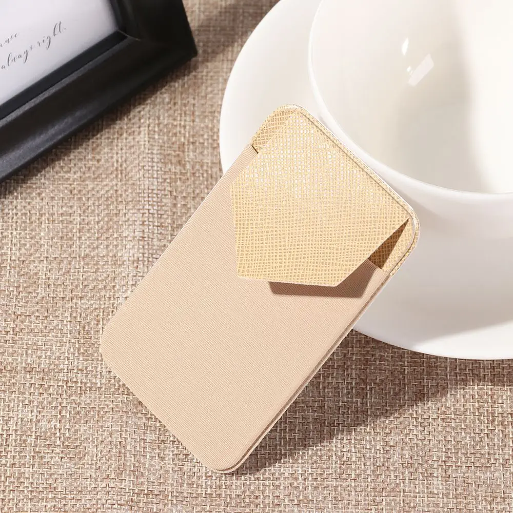 New Design Stick-on Universal Case Slim Pocket Credit Mini Pouch Card Holder Adhesive Wallet Phone Back Phone Card Holder thumbnail 3