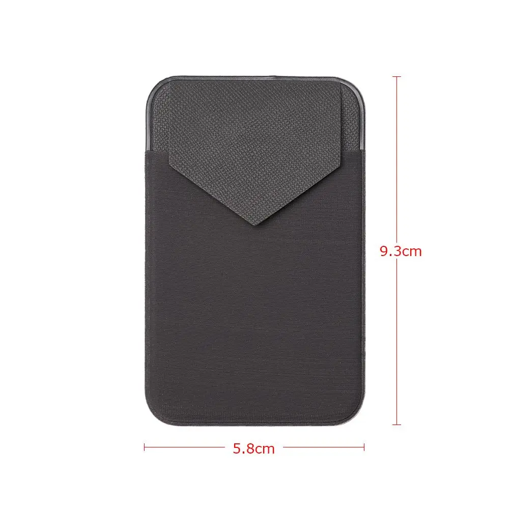 New Design Stick-on Universal Case Slim Pocket Credit Mini Pouch Card Holder Adhesive Wallet Phone Back Phone Card Holder thumbnail 6