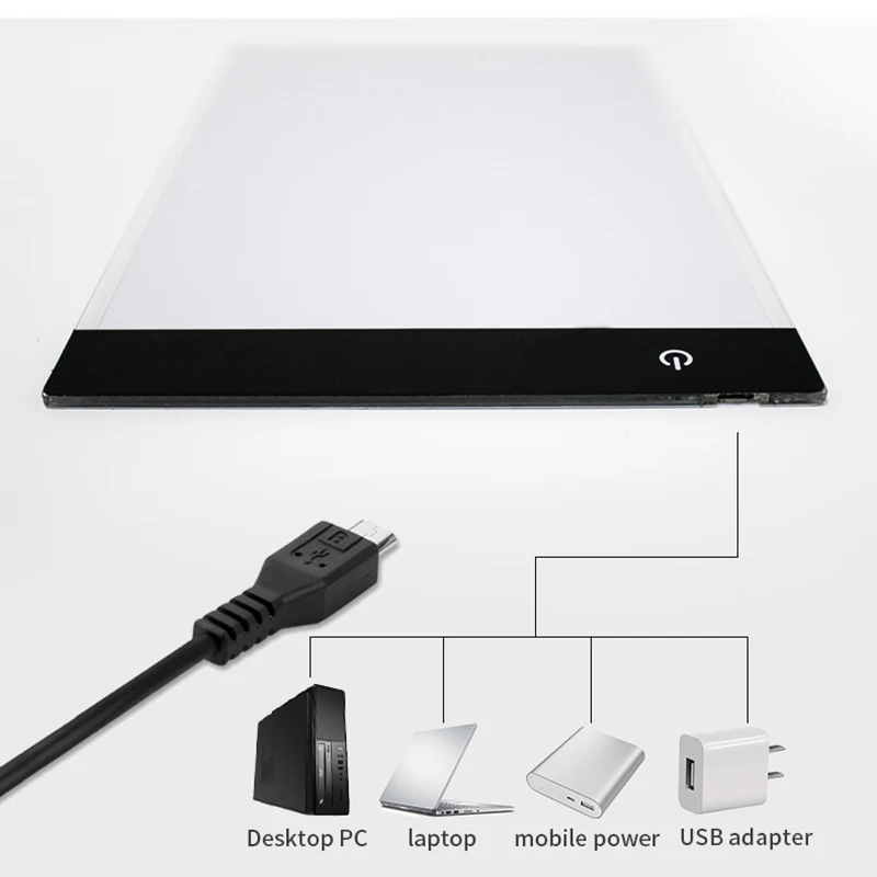 A4/A5 Size Dimmable Led Drawing Copy Pad Board Children's Toy Painting Educational Kids Creative Gifts For Children Drawing Copy thumbnail 3