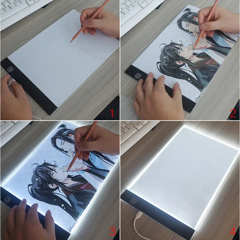 A4/A5 Size Dimmable Led Drawing Copy Pad Board Children's Toy Painting Educational Kids Creative Gifts For Children Drawing Copy thumbnail 5