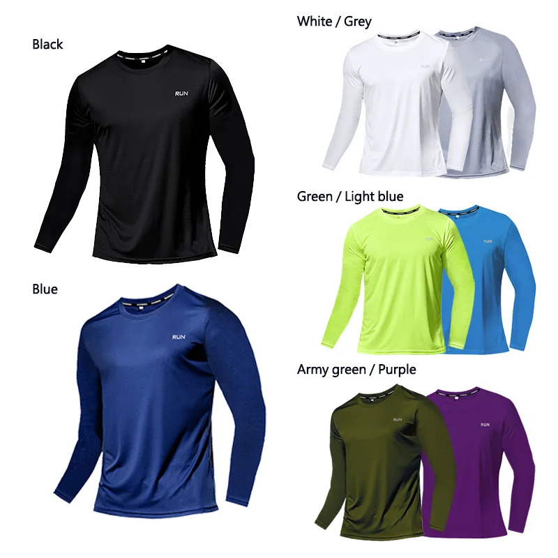 Summer Ice Silk Long Sleeve T-Shirt Men 2023 New Quick Dry Breathable Air Conditioning Outdoor Sun Protection Running Outer Wear thumbnail 6