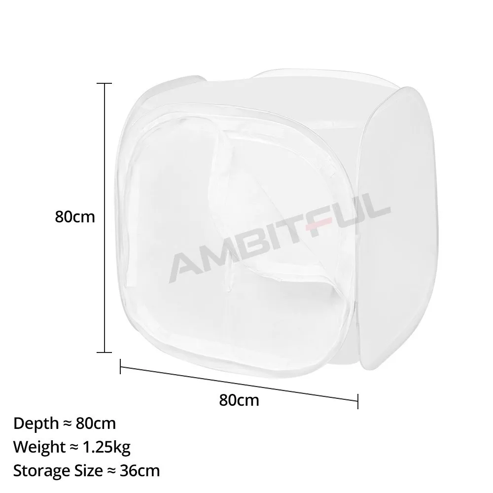 Godox 30x30cm 40x40cm 50x50cm 60x60cm 80x80cm Special Circular Light Shed Light Box Folding Studio Photography Light Shed thumbnail 2
