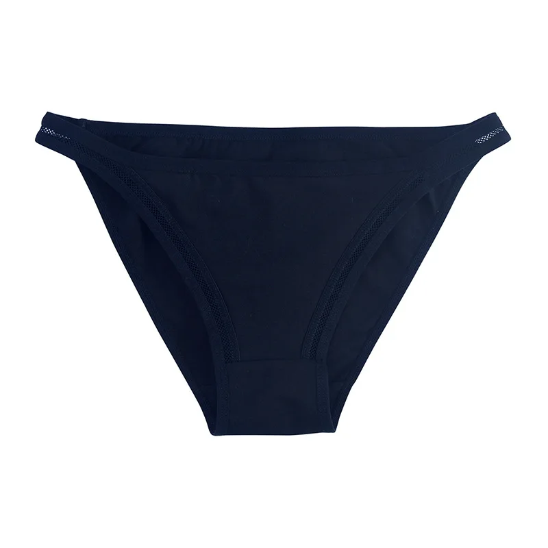 3Pcs/set Women Cotton Panties Female Mesh Underpants Solid Color Bikini Briefs Underwear Ladies Sexy Panty Girls Lingerie thumbnail 5