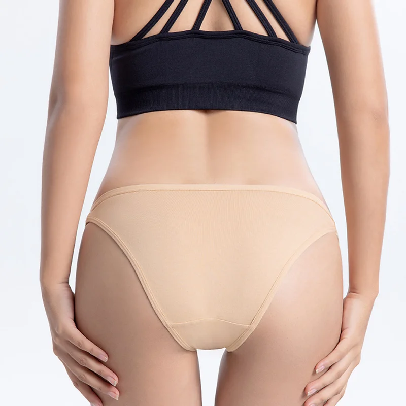 3Pcs/set Women Cotton Panties Female Mesh Underpants Solid Color Bikini Briefs Underwear Ladies Sexy Panty Girls Lingerie thumbnail 3