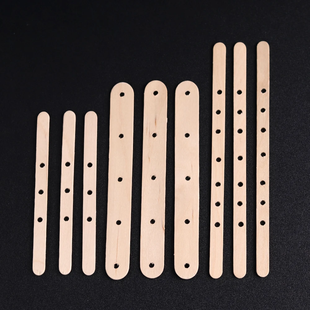 with Holes Wooden Wax Core Holder for DIY Candle Supplies Aromath Candle Making 5/20/30 Pcs Wood Sticks Wick Centering Device thumbnail 4