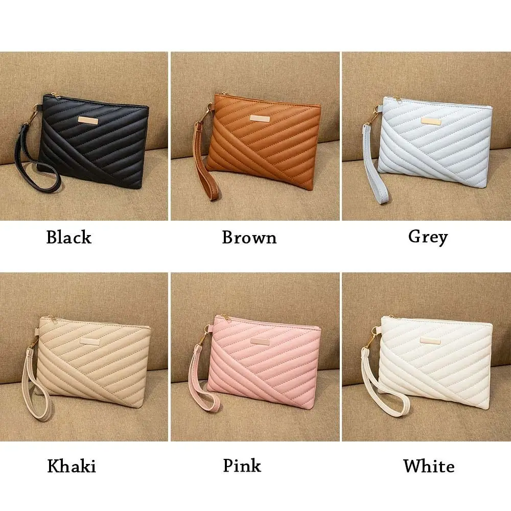 Stylish Women Wristlet Bag Women Leather Envelope Design Bag Shopping Traveling Portable Small Purse Clutch Wallet thumbnail 5