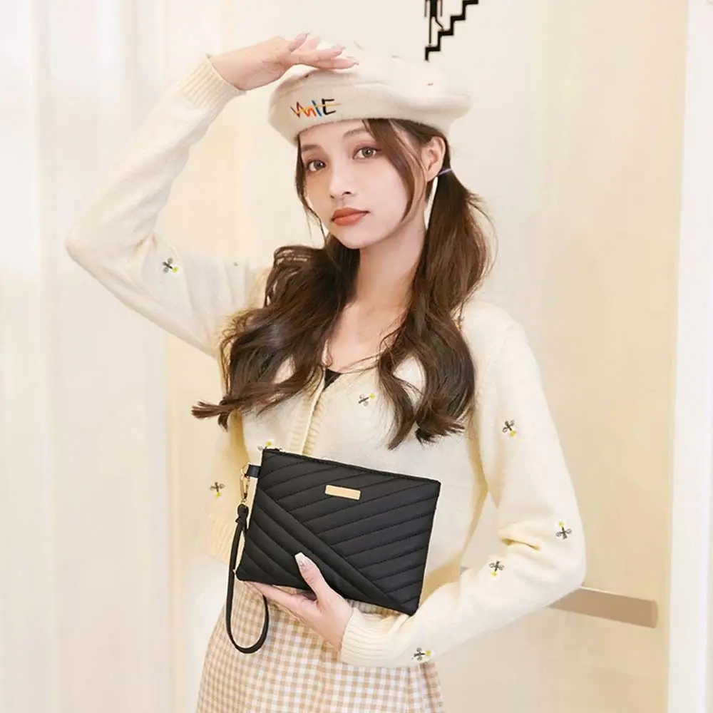 Stylish Women Wristlet Bag Women Leather Envelope Design Bag Shopping Traveling Portable Small Purse Clutch Wallet thumbnail 3