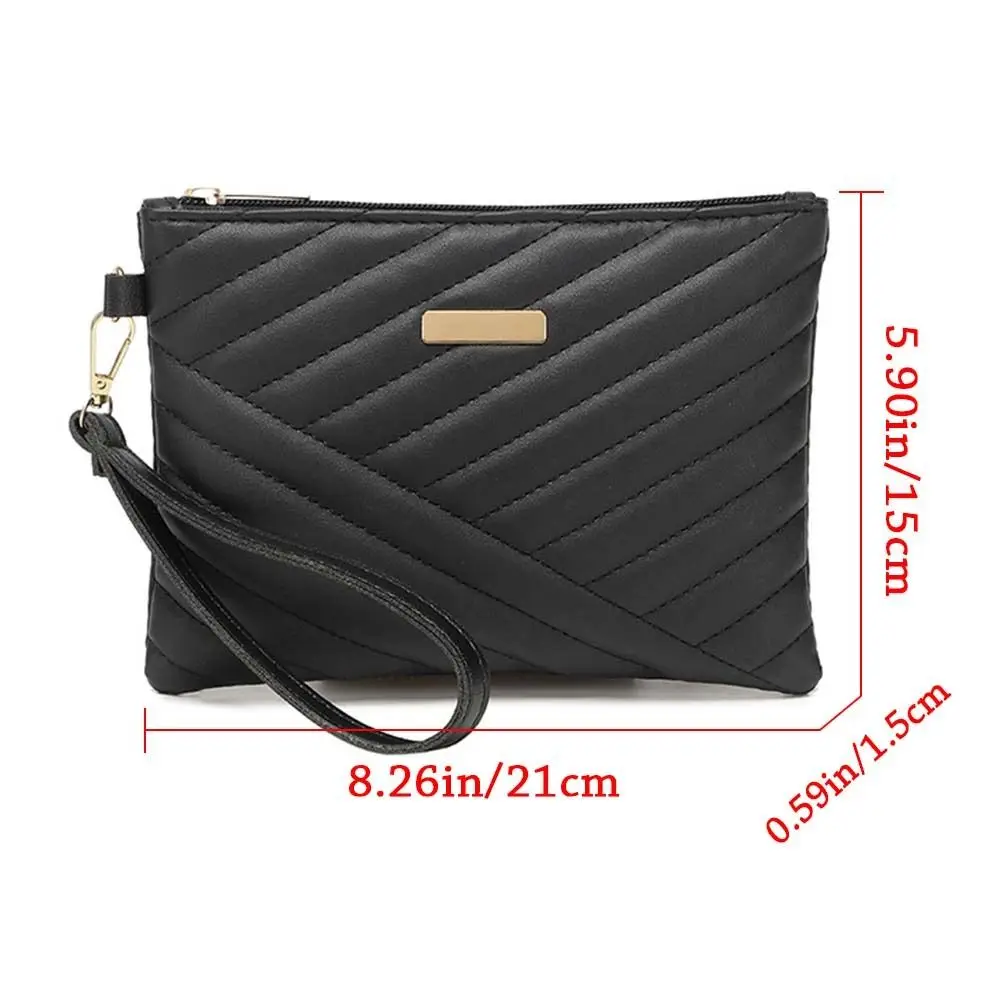 Stylish Women Wristlet Bag Women Leather Envelope Design Bag Shopping Traveling Portable Small Purse Clutch Wallet thumbnail 6