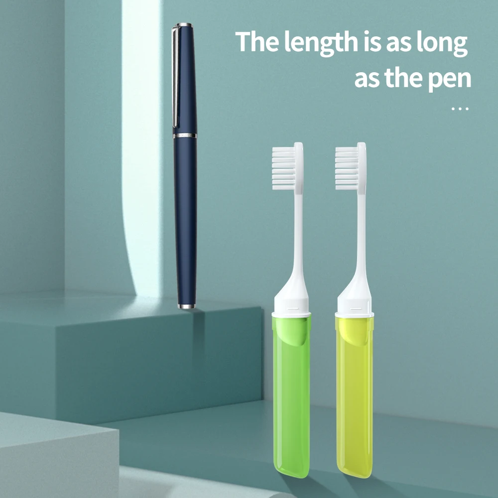 Travel Toothbrush Outdoor Camping Portable Folding Small Tooth Brush Traveling Toothbrushes for Adults Teeth Brushes thumbnail 3
