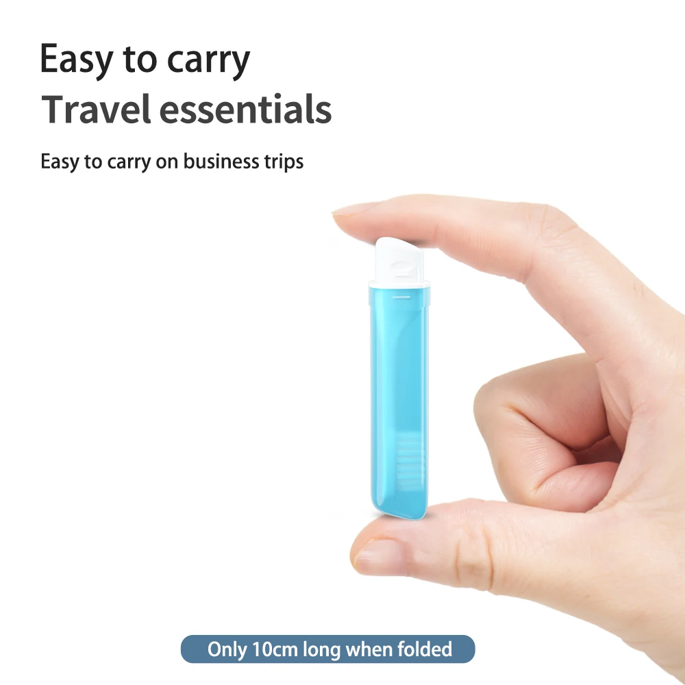 Travel Toothbrush Outdoor Camping Portable Folding Small Tooth Brush Traveling Toothbrushes for Adults Teeth Brushes thumbnail 4