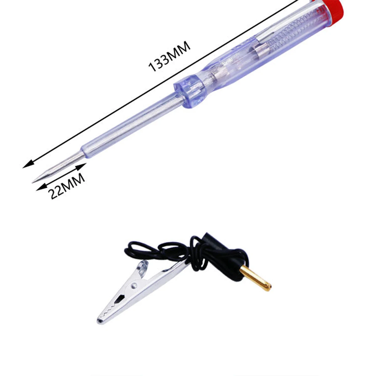 DC 6V-24V Car Truck Voltage Circuit Tester Long Probe Pen Light Bulb Automobile Diagnostic Probe Test Pen Tools Auto Repair Tool thumbnail 4