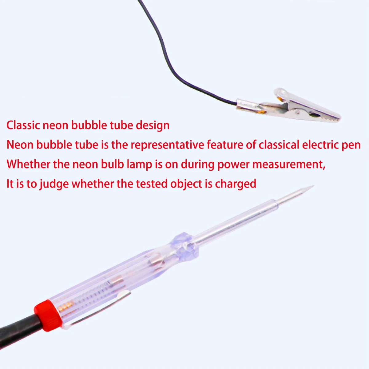 DC 6V-24V Car Truck Voltage Circuit Tester Long Probe Pen Light Bulb Automobile Diagnostic Probe Test Pen Tools Auto Repair Tool thumbnail 6