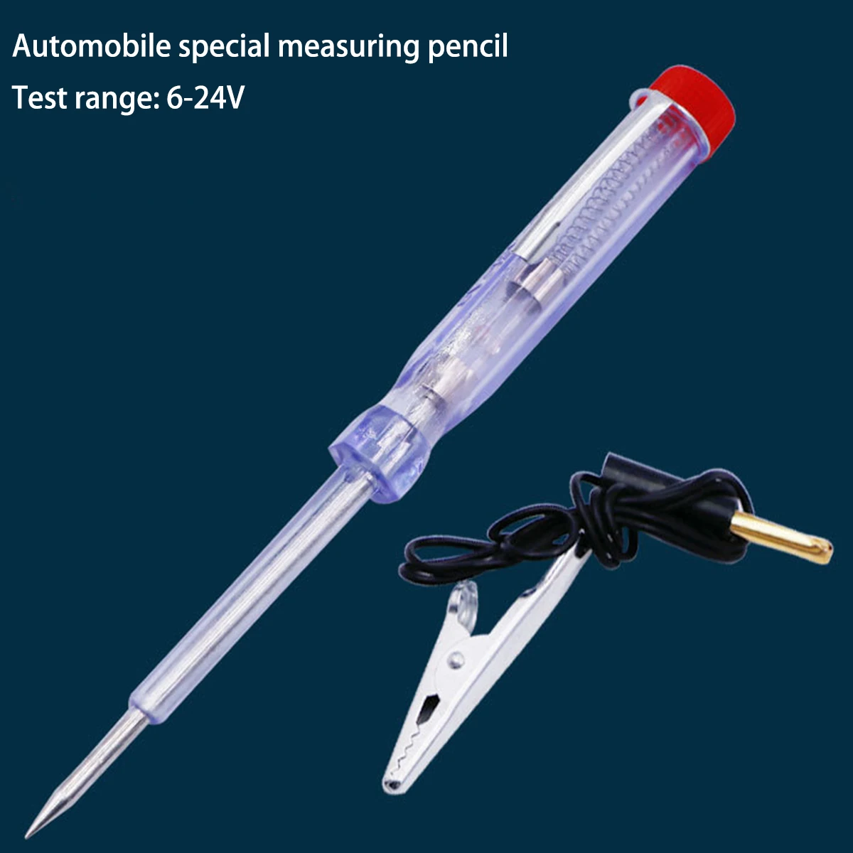 DC 6V-24V Car Truck Voltage Circuit Tester Long Probe Pen Light Bulb Automobile Diagnostic Probe Test Pen Tools Auto Repair Tool thumbnail 2