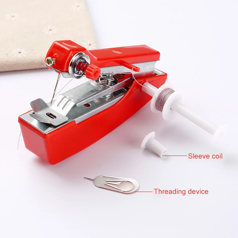 1PC Mini Sewing Machines Needlework Cordless Hand-Held Clothes Useful Portable Sewing Machines DIY Apparel Sewing Fabric Tool thumbnail 4
