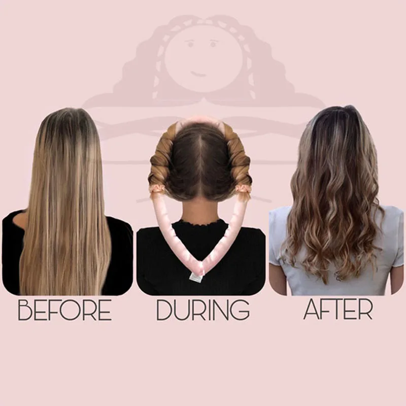 Woman Heatless Curling Rod Heatless Hair Curls Headband Make Hair Soft Shiny Hair Curler Hairdressing Tools Accessories thumbnail 5