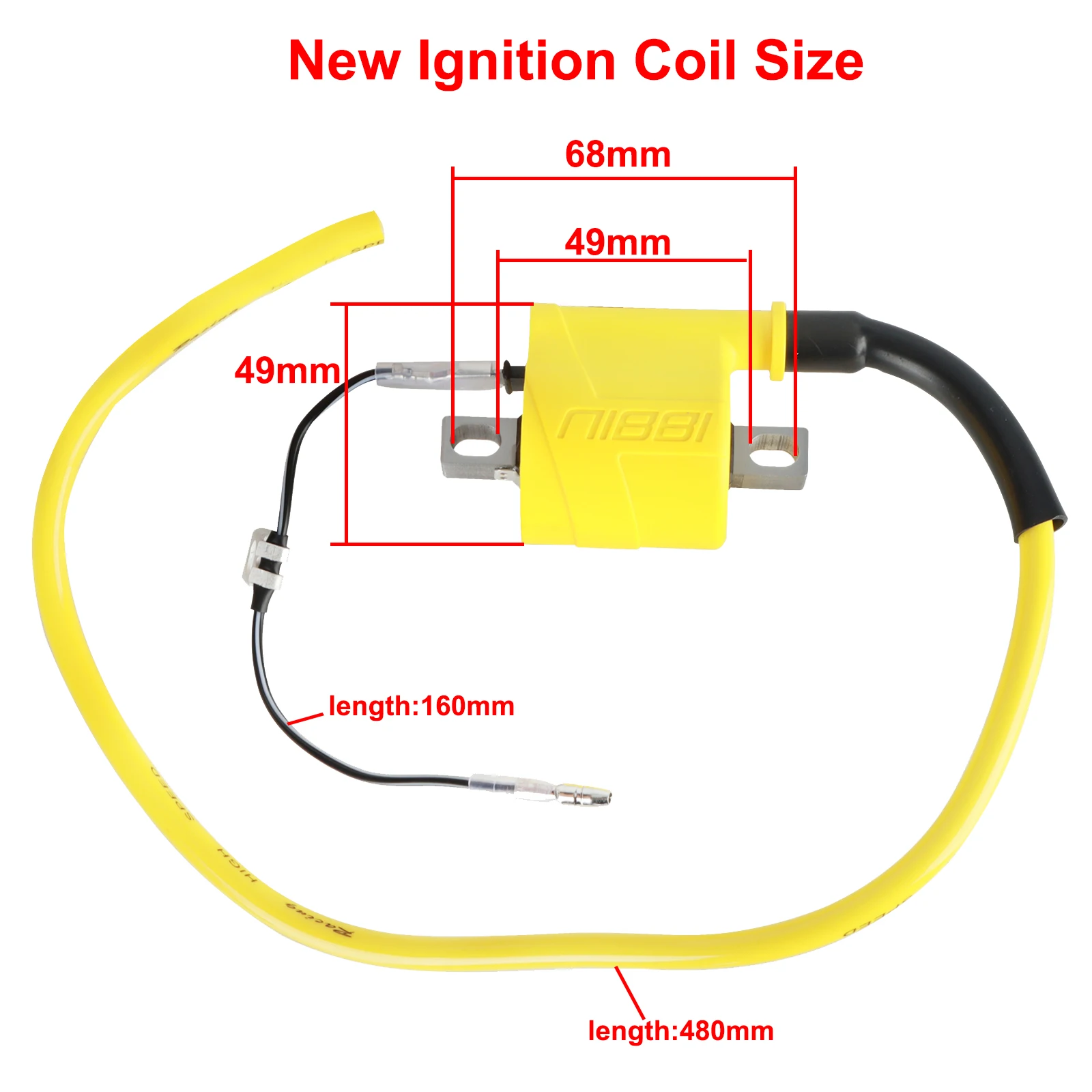 NIBBI Universal Ignition Coil Fit For Moped Off-road Kymco Racing Motorcycle Dirt Bike ATV Scooter 2T 4T Engine Ignition System thumbnail 3