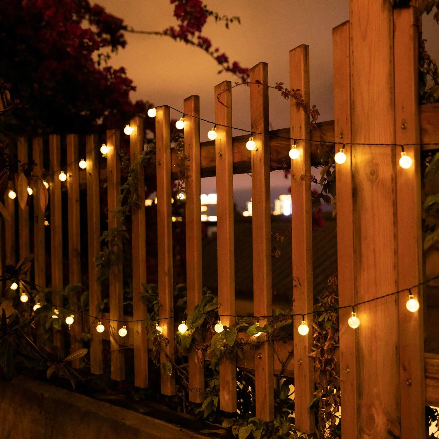 Solar String Lights Outdoor 200 Led Crystal Globe Lights Waterproof Solar Festoon Fairy Light for Garden Christmas Outdoor Decor thumbnail 3