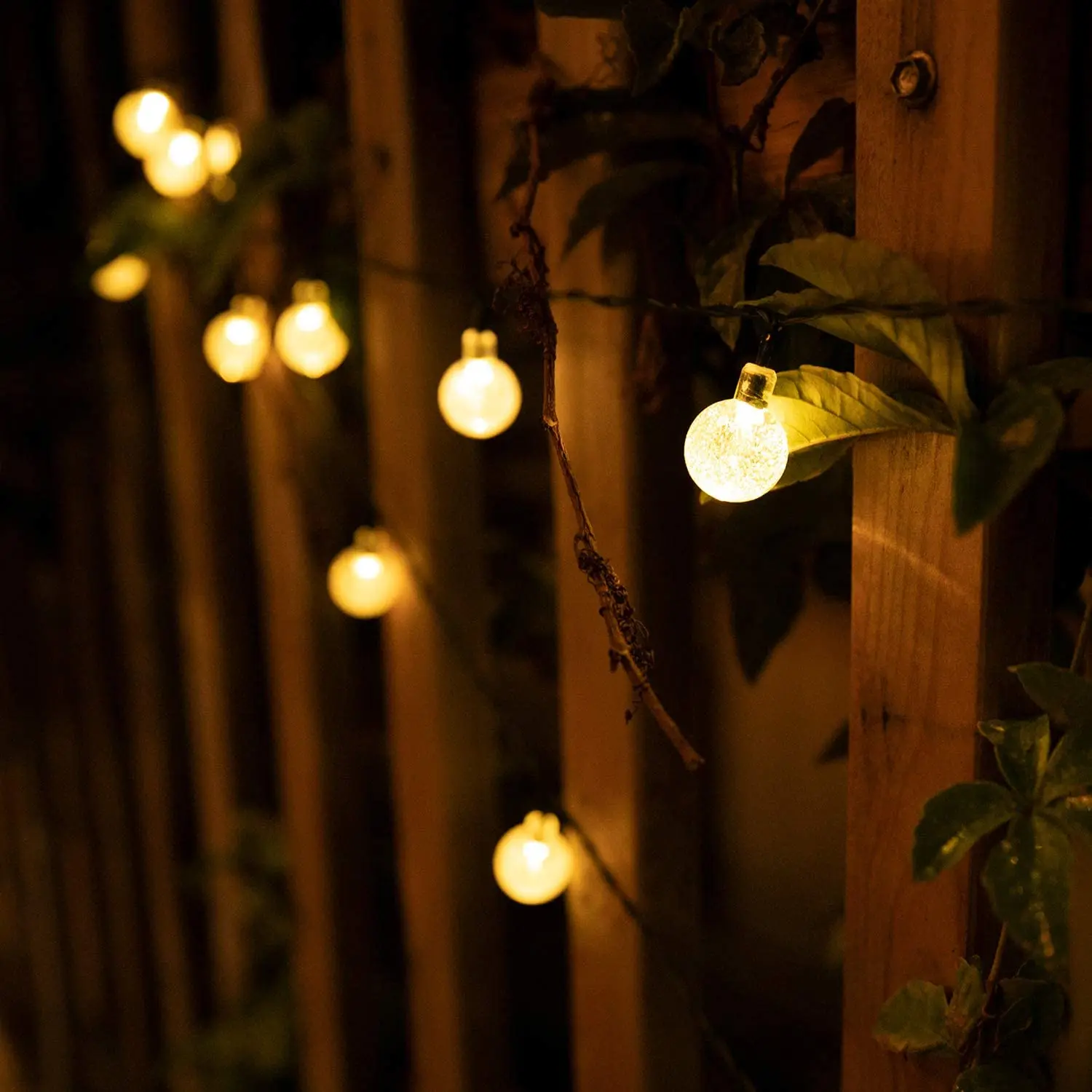 Solar String Lights Outdoor 200 Led Crystal Globe Lights Waterproof Solar Festoon Fairy Light for Garden Christmas Outdoor Decor thumbnail 5