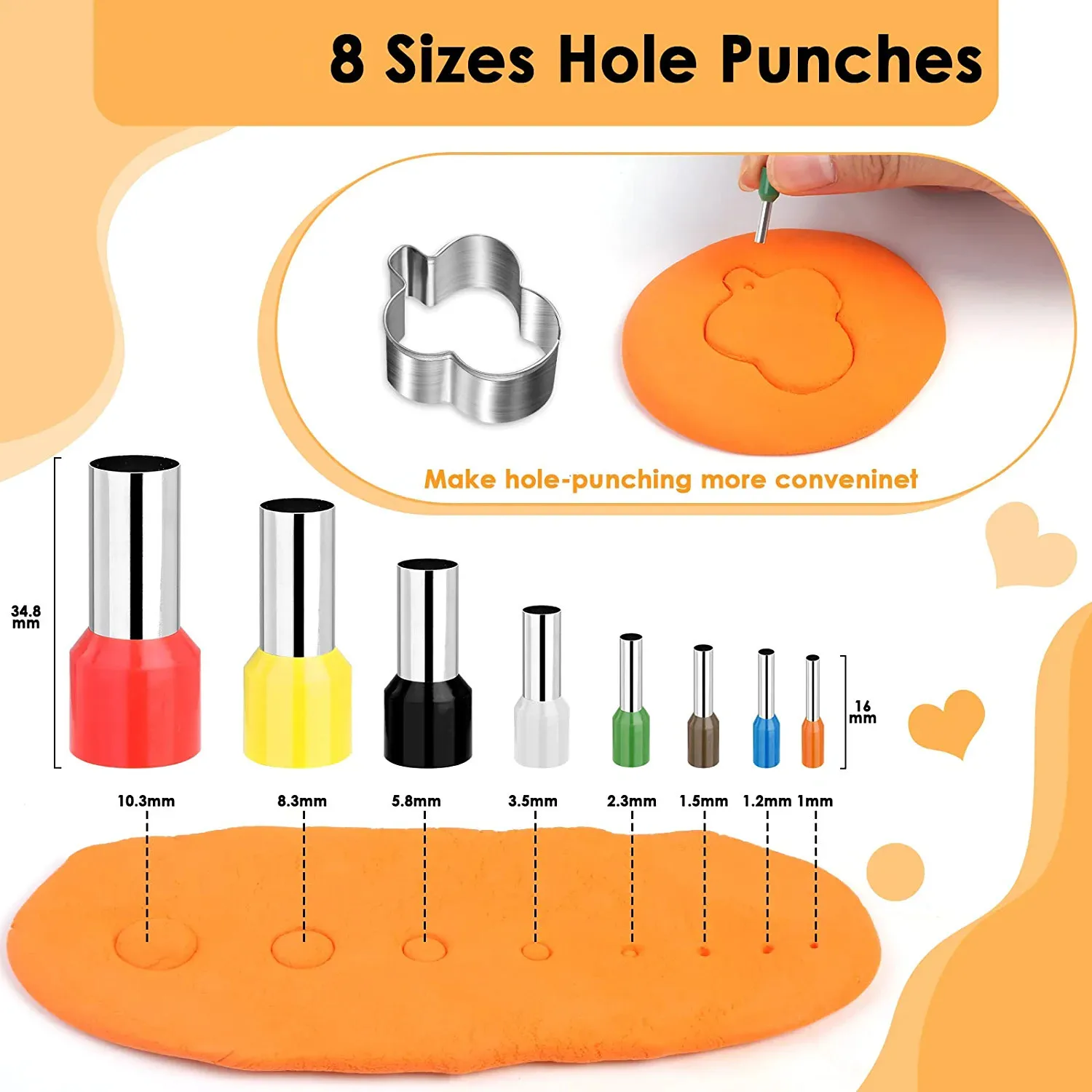 Polymer Clay Cutters for Earrings Making Stainless Steel Mold Handmade Tool Pottery Diy Ceramic Craft Designer Jewelry Supplies thumbnail 4