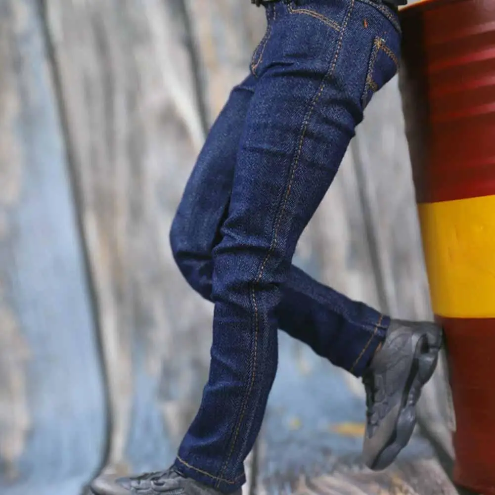 1/6 Scale Jeans 12" Scale Pants Doll Pants Man Doll Clothes thumbnail 3