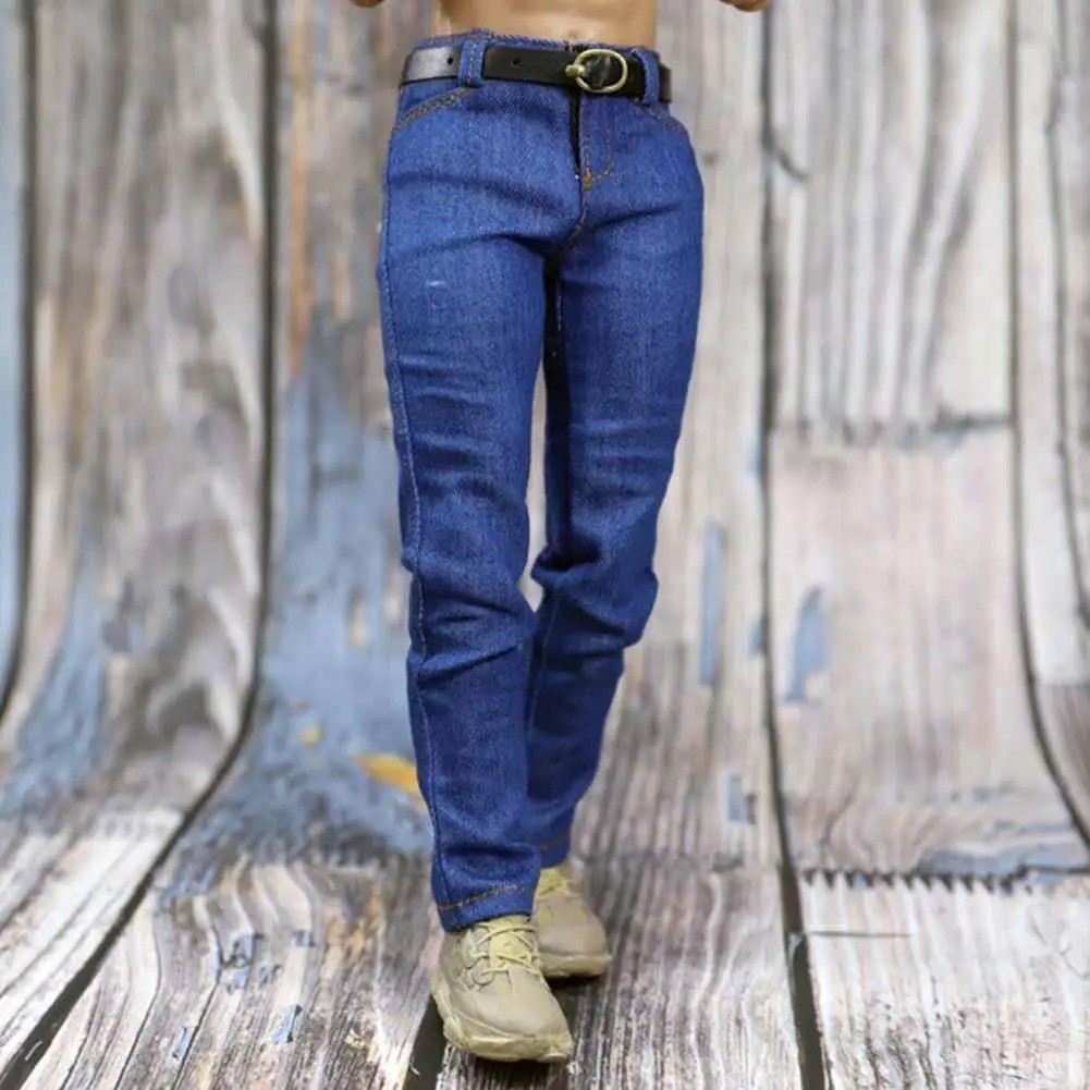 1/6 Scale Jeans 12" Scale Pants Doll Pants Man Doll Clothes thumbnail 5