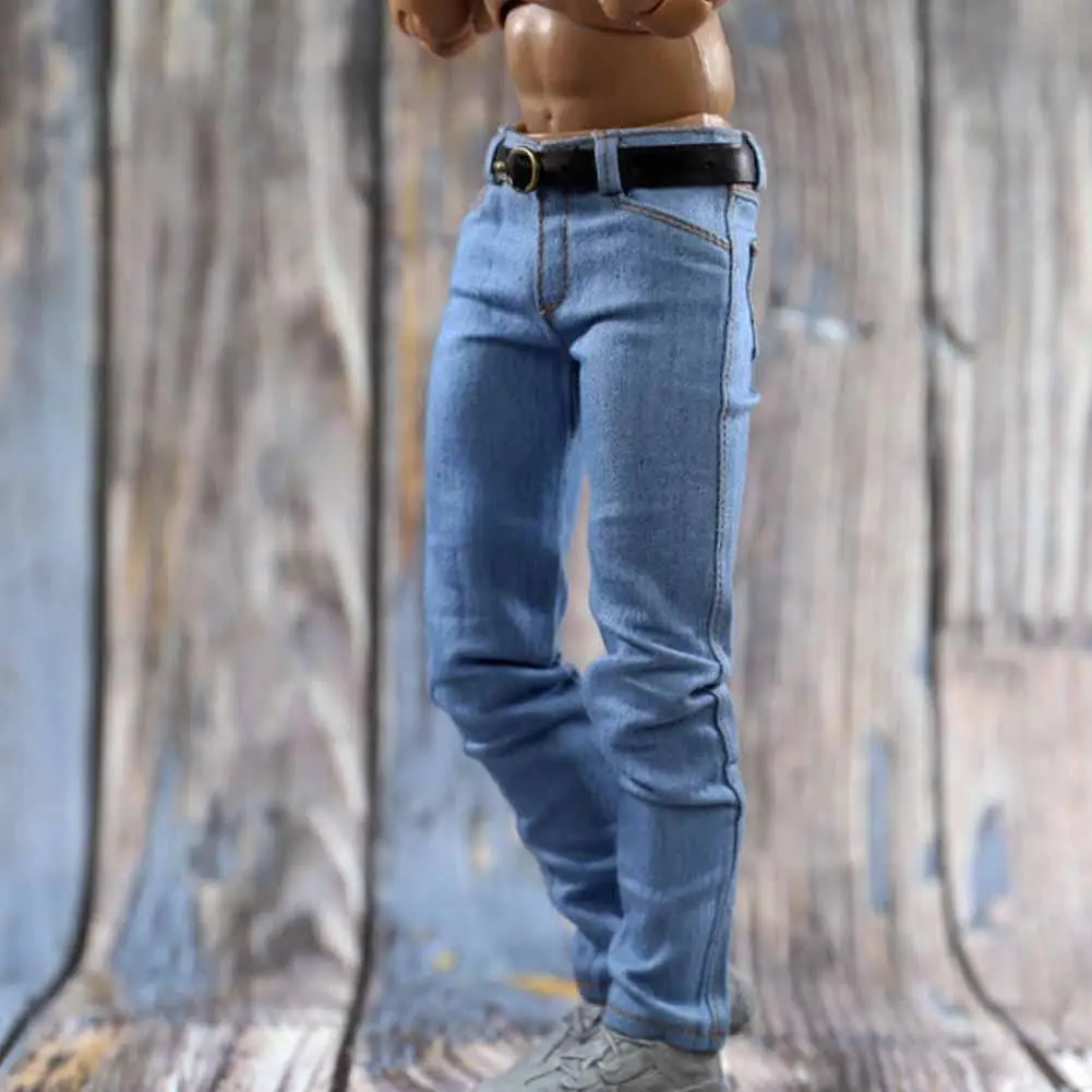 1/6 Scale Jeans 12" Scale Pants Doll Pants Man Doll Clothes thumbnail 6