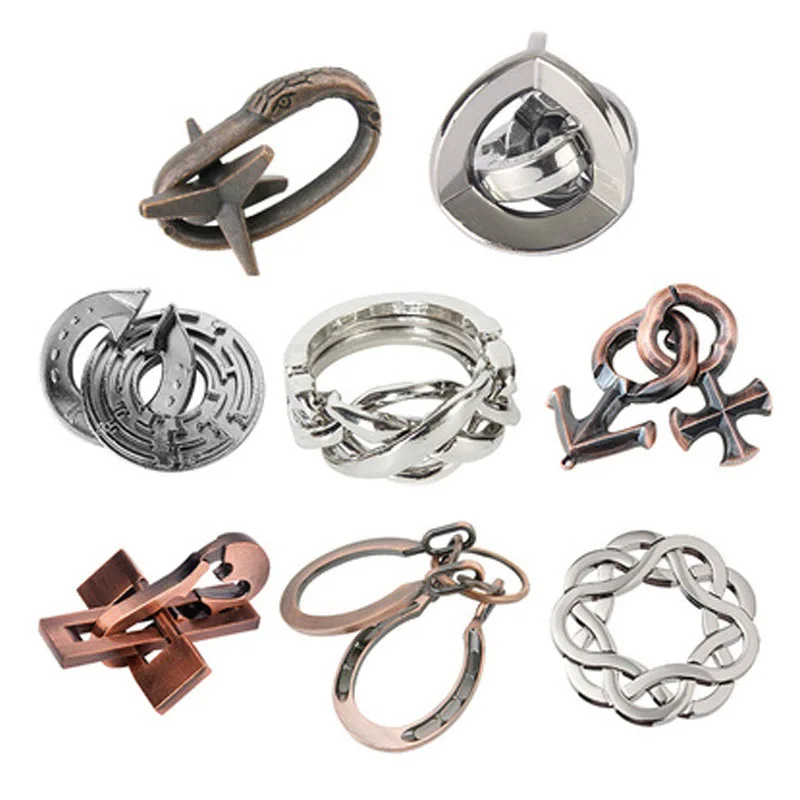 Metal Puzzle Toys For Children Adults Rompecabezas Metalico 3D IQ Brain Teaser Casse Tete Juguetes Y Aficiones игрушки для детей thumbnail 5