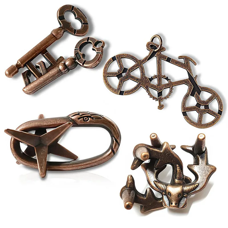 Metal Puzzle Toys For Children Adults Rompecabezas Metalico 3D IQ Brain Teaser Casse Tete Juguetes Y Aficiones игрушки для детей thumbnail 3
