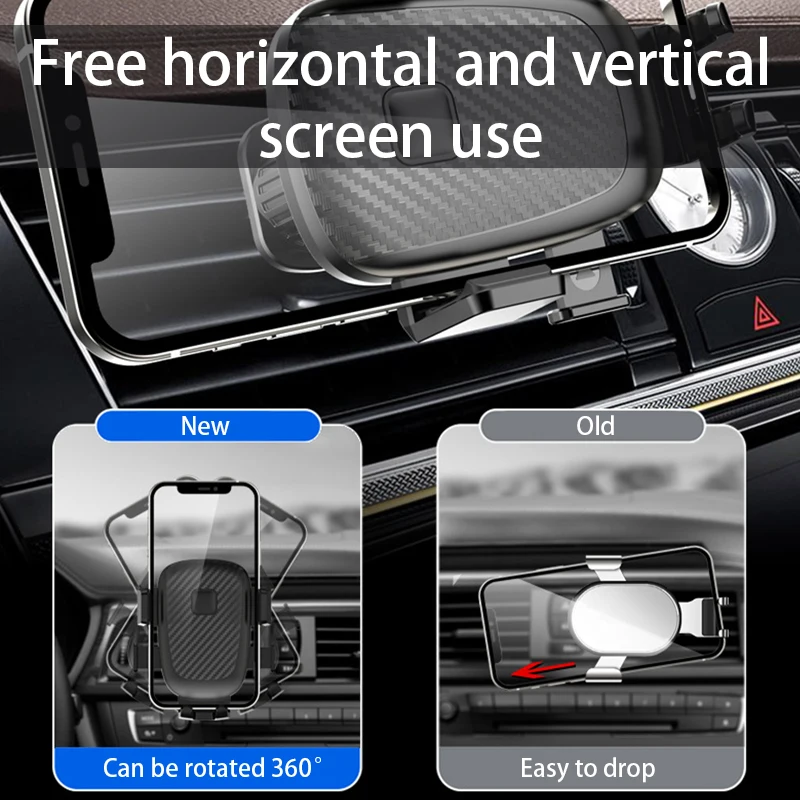 SEAMETAL Universal Car Air Vent Clip Mount 17mm Ball Head Base Spiral Hook for Car Air Outlet Mobile Phone Holder for GPS Stand thumbnail 6