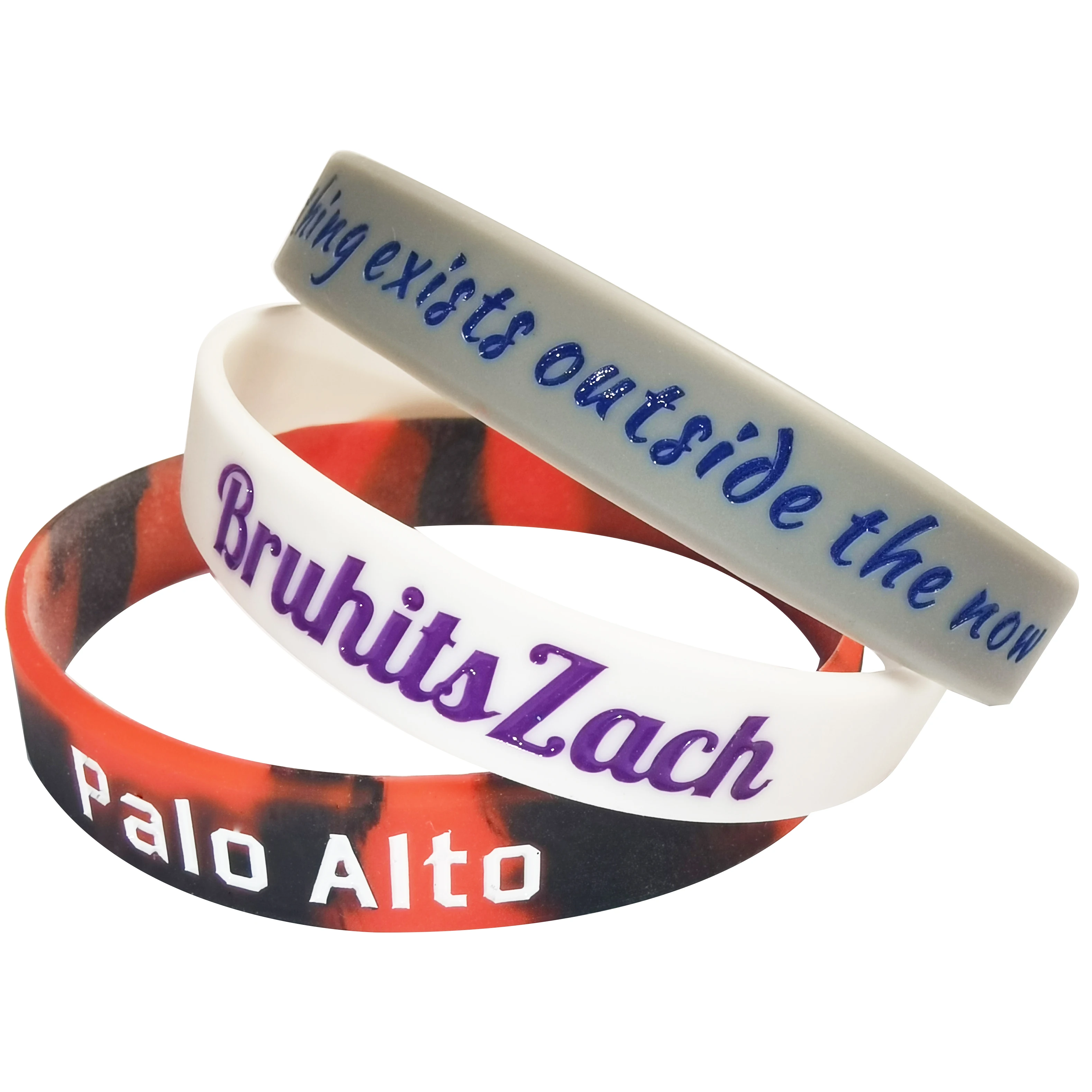 Custom Silicone Wristbands Personalized Text Debossed Rubber Bracelets for Motivation, Party Favors, Fundraisers, Birthday thumbnail 4