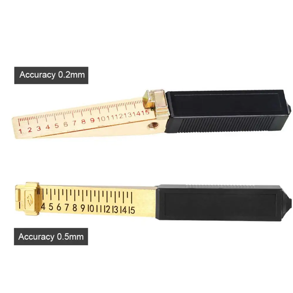 0.2/0.5mm Wedge Shaped Vernier Feeler Gauge Inspection Flatness Measuring Tool for House Engineering thumbnail 5