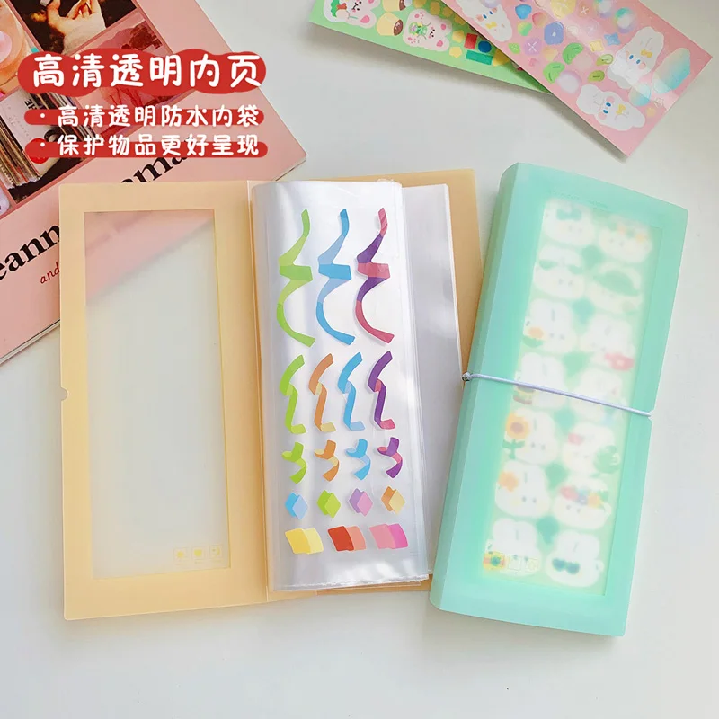 Yoofun 30sheets Album Scrapbooking Material Paper Stickers Collection Storage Book Card Holder Transparent Photo Storage thumbnail 4