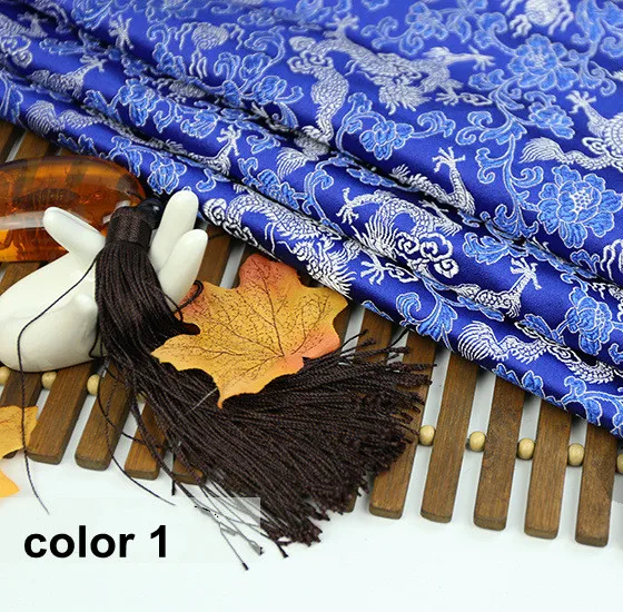 50cm*75cm Thick Chinese Brocade Fabric With Dragon Pattern Material For Sewing 100% Polyester DIY Gift Box thumbnail 5