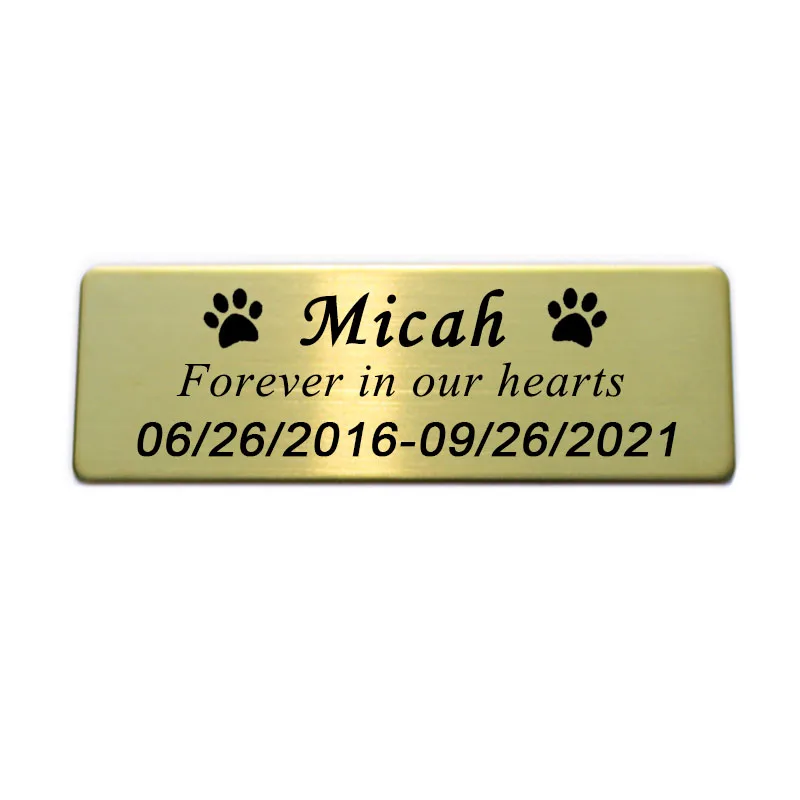 70x25mm Custom Engraved Stainless Steel Badge Photo Frame Name Tag Photo Frame Art Tag ID Door Mailbox Name Tag Name Badges thumbnail 3