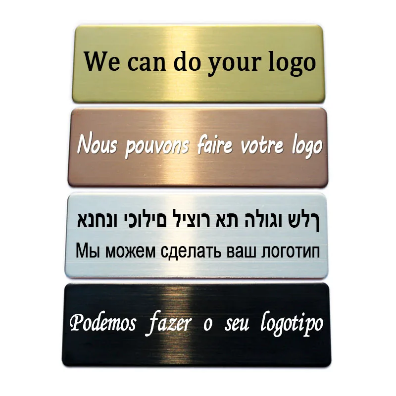 70x25mm Custom Engraved Stainless Steel Badge Photo Frame Name Tag Photo Frame Art Tag ID Door Mailbox Name Tag Name Badges thumbnail 4