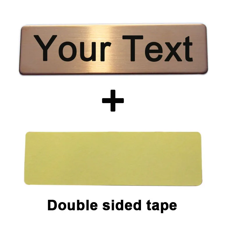 70x25mm Custom Engraved Stainless Steel Badge Photo Frame Name Tag Photo Frame Art Tag ID Door Mailbox Name Tag Name Badges thumbnail 6
