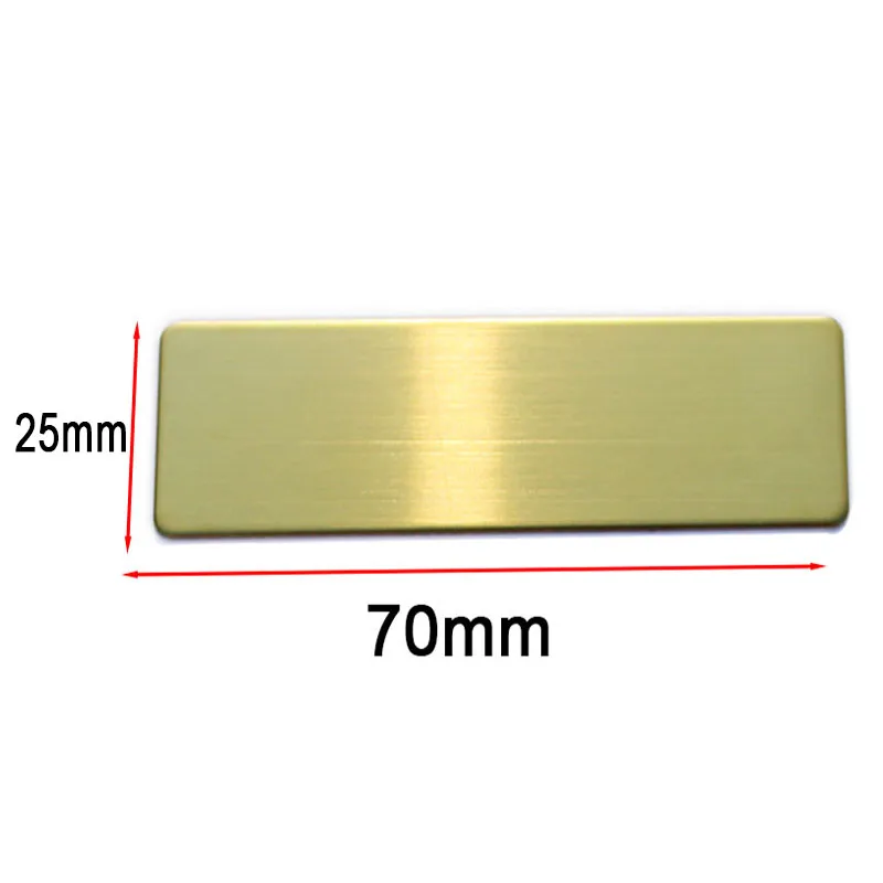 70x25mm Custom Engraved Stainless Steel Badge Photo Frame Name Tag Photo Frame Art Tag ID Door Mailbox Name Tag Name Badges thumbnail 2