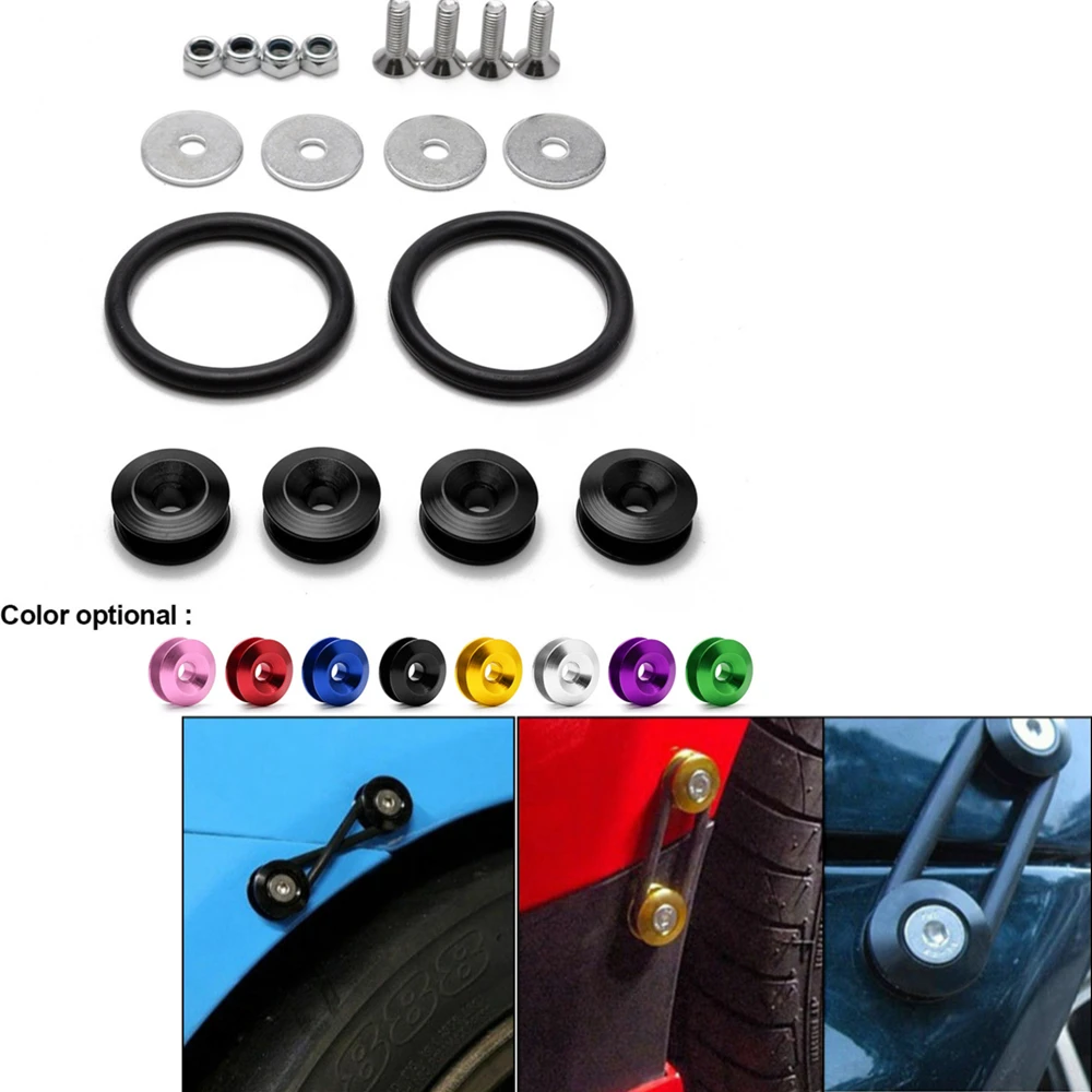 JDM Quick Release Fasteners are ideal for front bumpers rear bumpers and trunk / hatch lids thumbnail 2