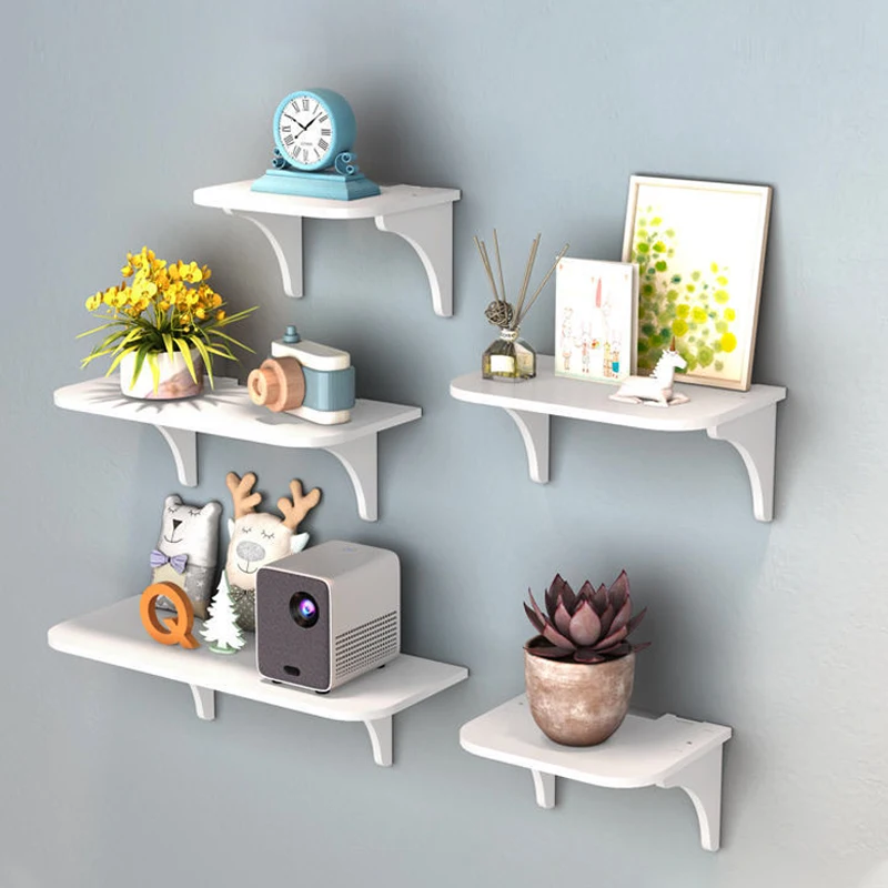 Wall Mount Floating Shelf with Hook Router Camera Power Strip Projector Set Top Box Hanging Storage Holder Home Office Organizer thumbnail 6