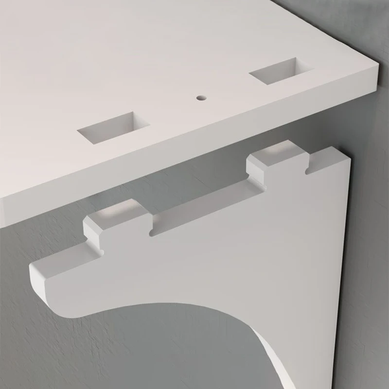 Wall Mount Floating Shelf with Hook Router Camera Power Strip Projector Set Top Box Hanging Storage Holder Home Office Organizer thumbnail 5