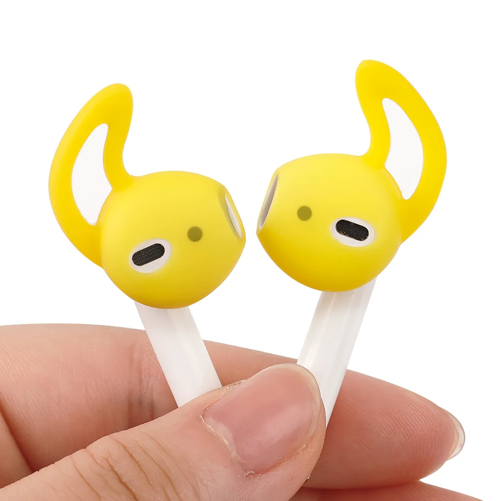 1/3/6Pairs Soft Silicone In-Ear Eartips Case Cover For Apple Airpods Protector Ear Pads Earphone Cup Earpads Anti-slip Earhook thumbnail 4