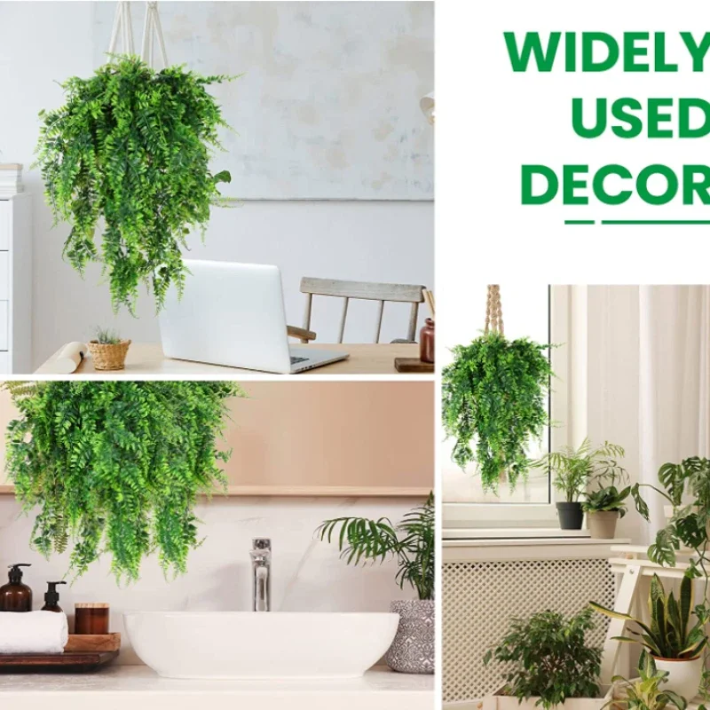 90cm Artificial Plant Vine Home Decoration Hanging Plastic Leaf Grass Garland Outdoor Wedding Party Decorations Fake Rattan Ivy thumbnail 2