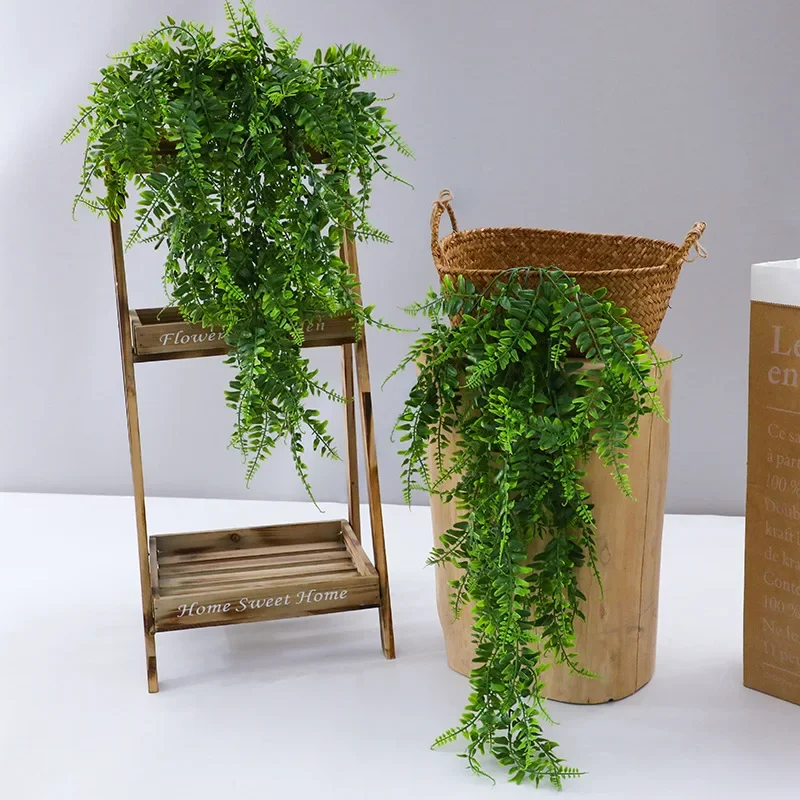 90cm Artificial Plant Vine Home Decoration Hanging Plastic Leaf Grass Garland Outdoor Wedding Party Decorations Fake Rattan Ivy thumbnail 4