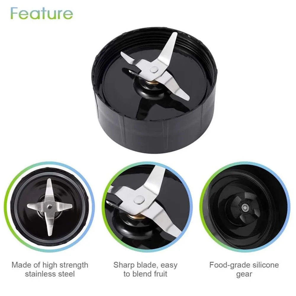Replacement Flat Blade, Compatible With Original Magic Bullet Blender Mixer Juicer MB1001 250W cross-shaped Crosshead thumbnail 4