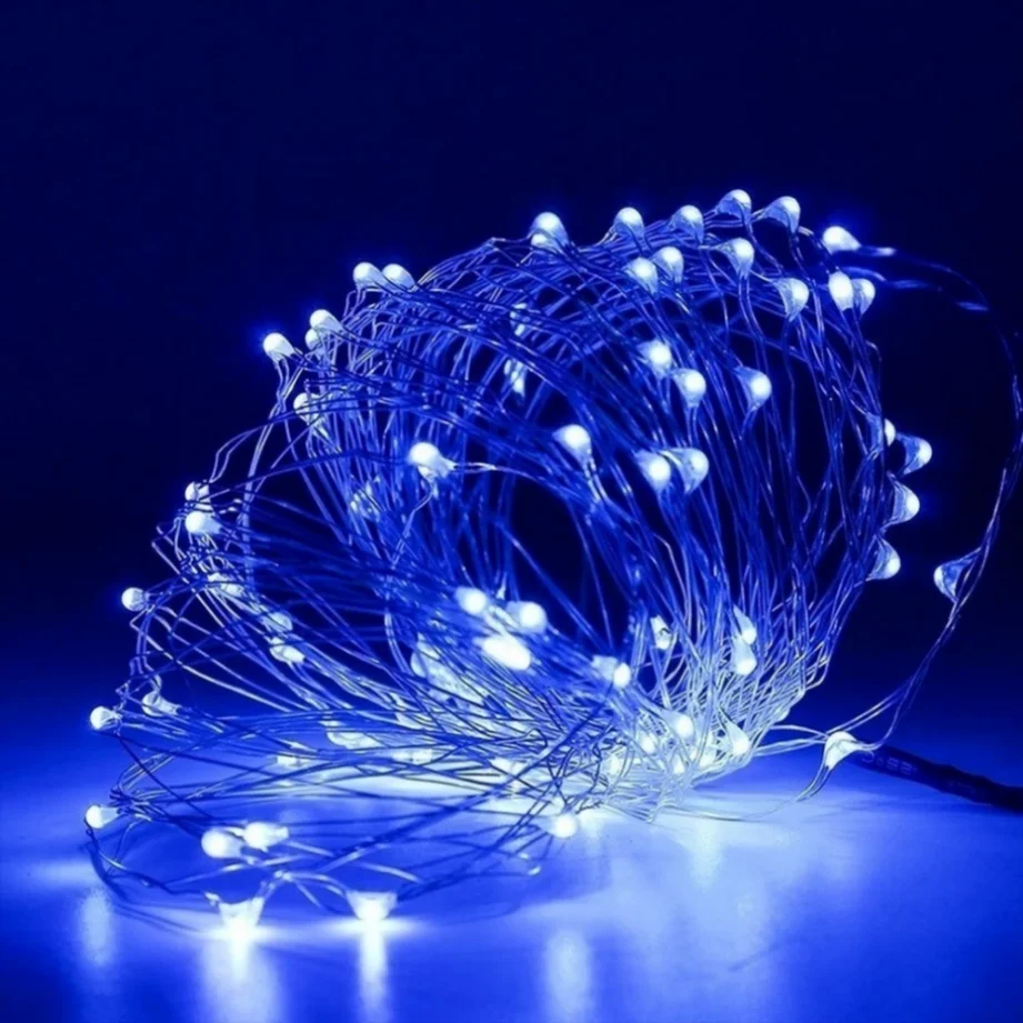10pcs 6pcs Copper Wire LED String Lights Holiday Fairy Lights Garland Christmas Tree Decor Wedding Party DIY Natal Navidad 2023 thumbnail 5