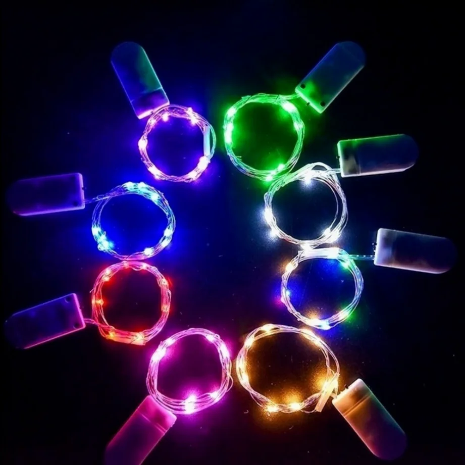 10pcs 6pcs Copper Wire LED String Lights Holiday Fairy Lights Garland Christmas Tree Decor Wedding Party DIY Natal Navidad 2023 thumbnail 2